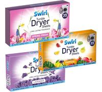 FIND A SPARE Tumble Dryer Sheets for Tumble Dryer Reduce Creases Fast Freshens Fabric Clothes Spring Fresh | Tropical | Lavender (Pack of 3-35 Sheets EACH)