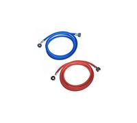 FIND A SPARE Universal Long Washing Machine/Dishwasher Cold & Hot Inlet Fill Pipe Hose 2.5m Red/Blue