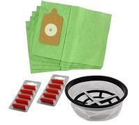 FIND A SPARE Vacuum Cleaner Paper Dust Bags & One Microfibre Filter For Henry Numatic Hetty Basil James Pack of 5 Bags + 10 Fresheners