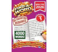 FIND-A-WORD Search- New for 2026! 4000 Words-NO SQUINTING REQUIRED! VOL 1: FIND A WORD Search Puzzle book for all ages. 100 puzzle to keep you ... 6X9 FORMAT (FIND-A-WORD 15 Volume Series)