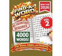 FIND-A-WORD Search Puzzle Book- New for 2026! 4000 Words-NO SQUINTING REQUIRED! VOL 2: Puzzles to keep you entertained for hours. Great for vacation, ... 8.5x11 Format. (FIND-A-WORD 15 Volume Series)