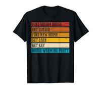 Find Dream House, Get Outbid, Find New House, Get Loan, Get Value Graphic T-Shirt, Men, Black, S