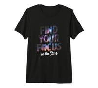 Find Focus in The Stars Astronomy Astrophotography Premium T-Shirt