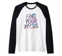 Find Focus in The Stars Astronomy Astrophotography Raglan Baseball Tee