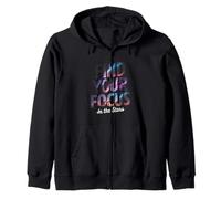 Find Focus In The Stars Astronomy Astrophotography Zip Hoodie