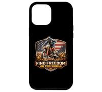 Find Freedom On Two Wheels American Dirt Bike MX Rider USA Case for iPhone 12 Pro Max
