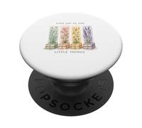 Find Joy in Little Thing Positive Affirmation Mental Health PopSockets Adhesive PopGrip