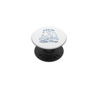 Find Joy in the Little Things Vintage Feline Lover Funny Cat PopSockets Adhesive PopGrip
