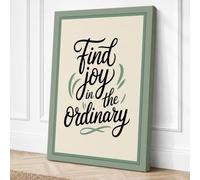 Find Joy in the Ordinary Canvas Wall Art Print 36x24 Inch