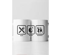 Find Me A Gift Eat, Sleep, Icon Mugs (1 Mug Dance) Find Me A Gift Multicolor
