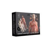 Pikkii Human Anatomy Layer Jigsaw Puzzle | 303 Piece Puzzle for Kids and Adults Ages 3+ | Fun, Educational Science Puzzle