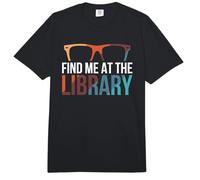 Find Me at The Library Librarian Bookworm Bibliophile Comfort Colors Adult Heavyweight T-Shirt