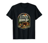 Find Me by The Lean-to Camping Mountain Badge T-Shirt