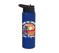 Find Me Under The Palms Stainless Steel Insulated Water Bottle