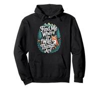 Find Me Where the Adventure Begins Fox Forest Mountain Trip Pullover Hoodie