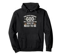 Find Peace Knowing God Will Always Lead You Christian Faith Pullover Hoodie