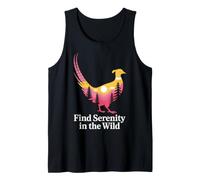 Find Serenity in the Wild Bird Landscape Design Tank Top