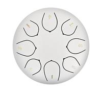 Find Serenity in Your Garden with a 6-Inch Rain Drum - Constructed for Enduring Quality(White)