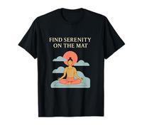 Find Serenity on The Mat Zen Yoga Mind Design T-Shirt