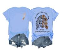 Find Someone Who Grows Flowers in The Darkest Parts of You Shirt, Find Someone Who Grows Flowers T-Shirt Carolina Blue