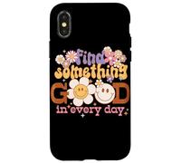 Find Something Good Every Day Retro Graphic Case for iPhone X/XS