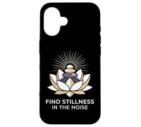 Find Stillness In The Noise Hatha Yoga Practitioner Case for iPhone 16