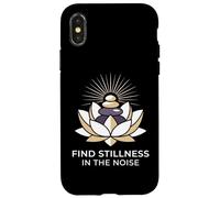 Find Stillness In The Noise Hatha Yoga Practitioner Case for iPhone X/XS