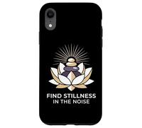 Find Stillness In The Noise Hatha Yoga Practitioner Case for iPhone XR