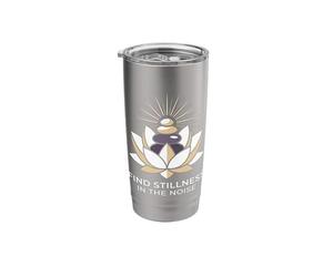 Find Stillness in The Noise Hatha Yoga Practitioner Stainless Steel Insulated Tumbler