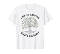 Find The Answers Within Yourself Good Karma Tree T-Shirt
