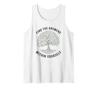 Find The Answers Within Yourself Good Karma Tree Tank Top