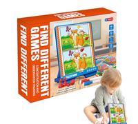 Find The Differences Games - Fun Activities Cards Images for | Interactive Educational Toys For Develop Hands Eye Skills Home Travel School Playtime Boy Girl Kindergarten