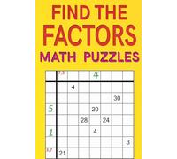 Find the Factors Math Puzzles: medium and hard level; 188 puzzles