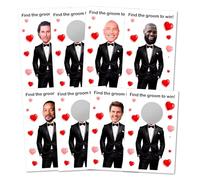 Find the Groom to win Bridal Shower Scratch Off Game, 40 Pack, Fun & Easy DIY Wedding Shower Game Idea for Guests, Engagement Party, Bachelorette Party, and Bride-to-Be Celebration Scratch Off Cards.