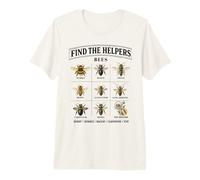 Find The Helpers Bees Garden Nature Study Pollinators Premium T-Shirt