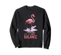 Find The Right Balance Cute Flamingo Yoga Sweatshirt