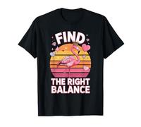 Find The Right Balance Flamingo Crown Sun T-Shirt