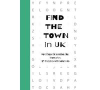 Find the town in UK: United Kingdom Town Word Search Puzzle Book | Trace your travels, Relive your memories