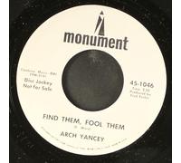 find them, fool them / you eased me over the edge 45 rpm single