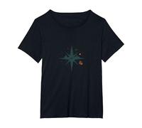Find Trail: Wilderness Adventure Compass Logo T-Shirt, Women's Plus, Black, 5X