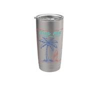 Find Under The Palms Tropical Beach Funny Vacation Vibes Stainless Steel Insulated Tumbler