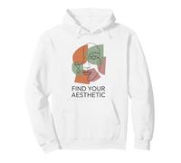 Find Your Aesthetic Abstract Face Line Art Boho Pullover Hoodie