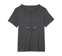 Find Your Balance: Yoga and Justice Harmony Logo T-Shirt, Women's Plus, Dark Heather Grey, 4X