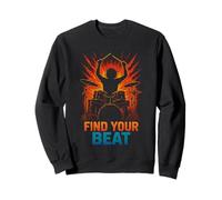 Find Your Beat Drummer Energy Art Sweatshirt