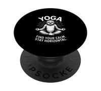 Find Your Calm Stay Horizontal Sloth PopSockets Adhesive PopGrip