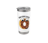 Find Your Center Funny Donut Pun Stainless Steel Insulated Tumbler