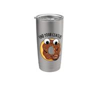 Find Your Center Funny Donut Pun Stainless Steel Insulated Tumbler
