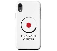 Find Your Center - Minimal Zen Design Case for iPhone XR