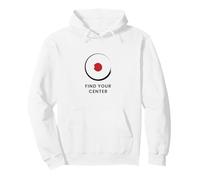 Find Your Center - Minimal Zen Design Pullover Hoodie