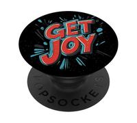 Find Your Cheerful Side with this Get Joy Emblem PopSockets Adhesive PopGrip